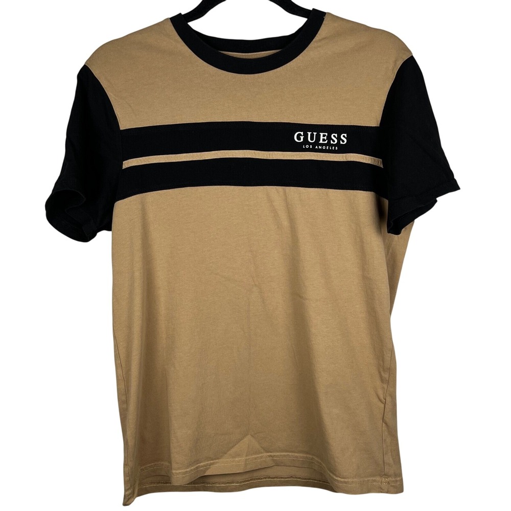 GUESS Los Angeles Color Block T-Shirt Casual Short Sleeve Top‎ Medium
